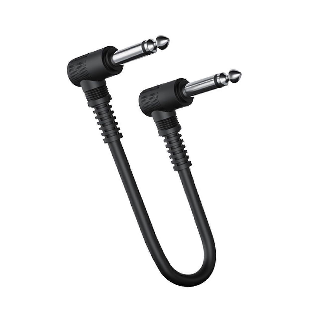 Guitar Patch Cable For Effects Pedals Shielded Instrument Cable OFC For Bass And Keyboard Black Low Capacitance