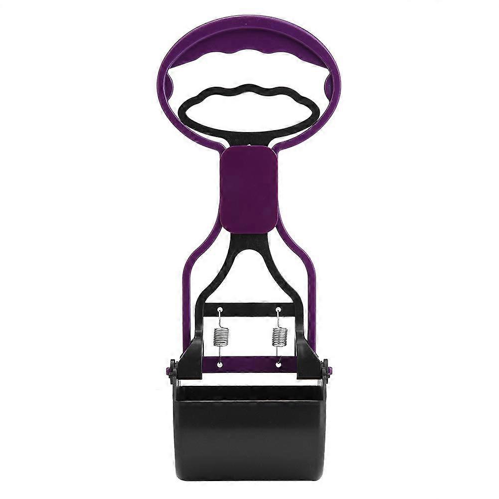 Dog Pooper Scooper with Long Handle, 28cm, Dog Waste Scooper, Pet Scooper, Cleaning Tool for Indoor and Outdoor 28 X 8.7cm (Purple)