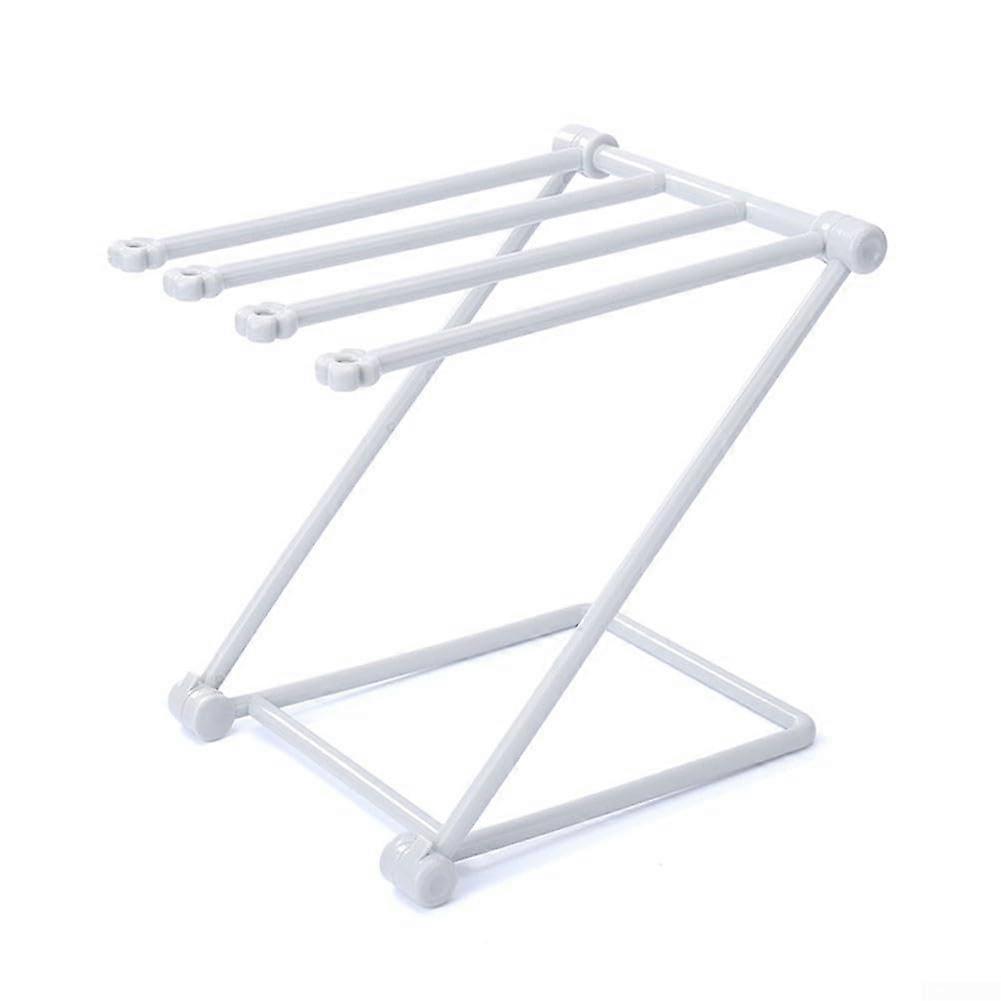 Verticaldesign kitchen towel drying rack for small spaces with quick drying. The clock is part of the product.