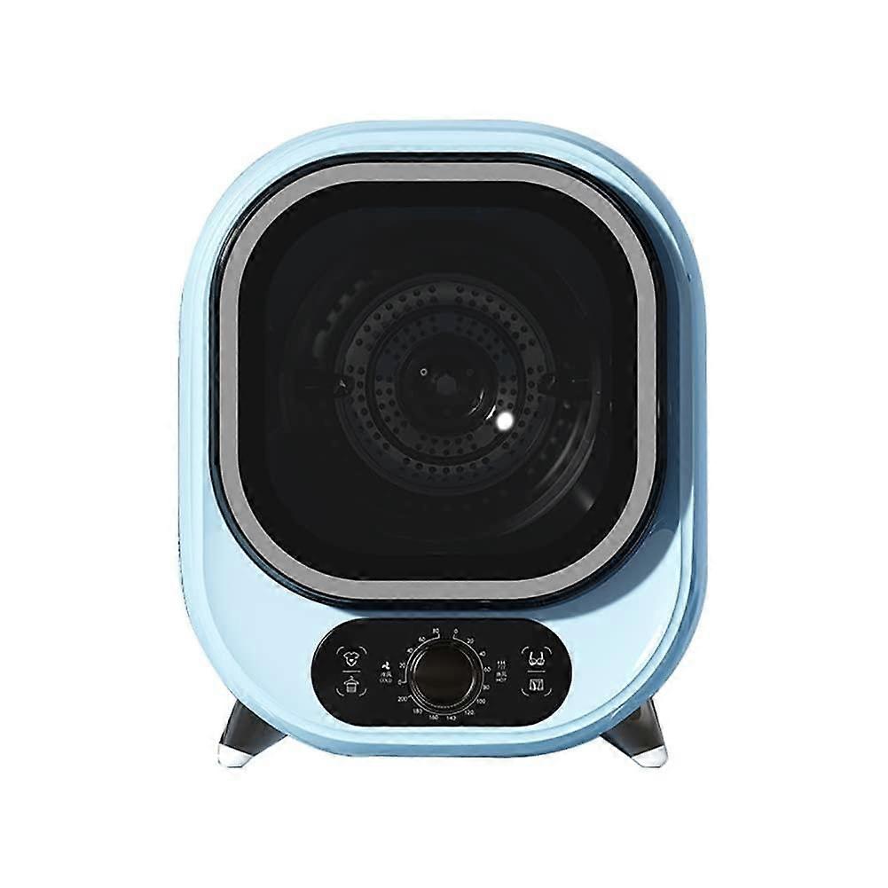 Mini Tumble Dryer 450W Portable Electric Dryer with Button Control, Hot/Cold Air for Home, Apartment, Dorm, Blue