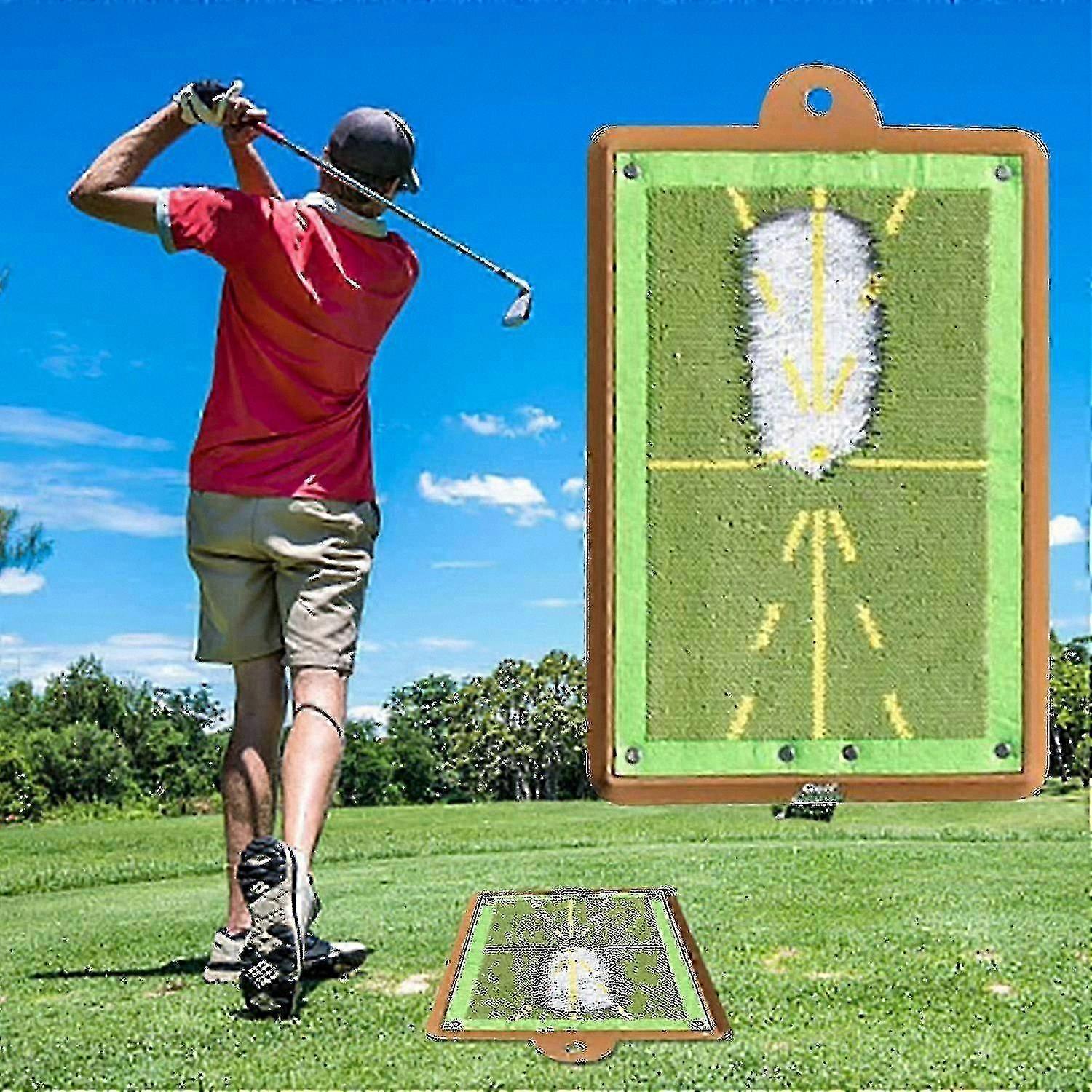 Advanced Golf Practice Mat for Swing Analysis and Impact Path Feedback