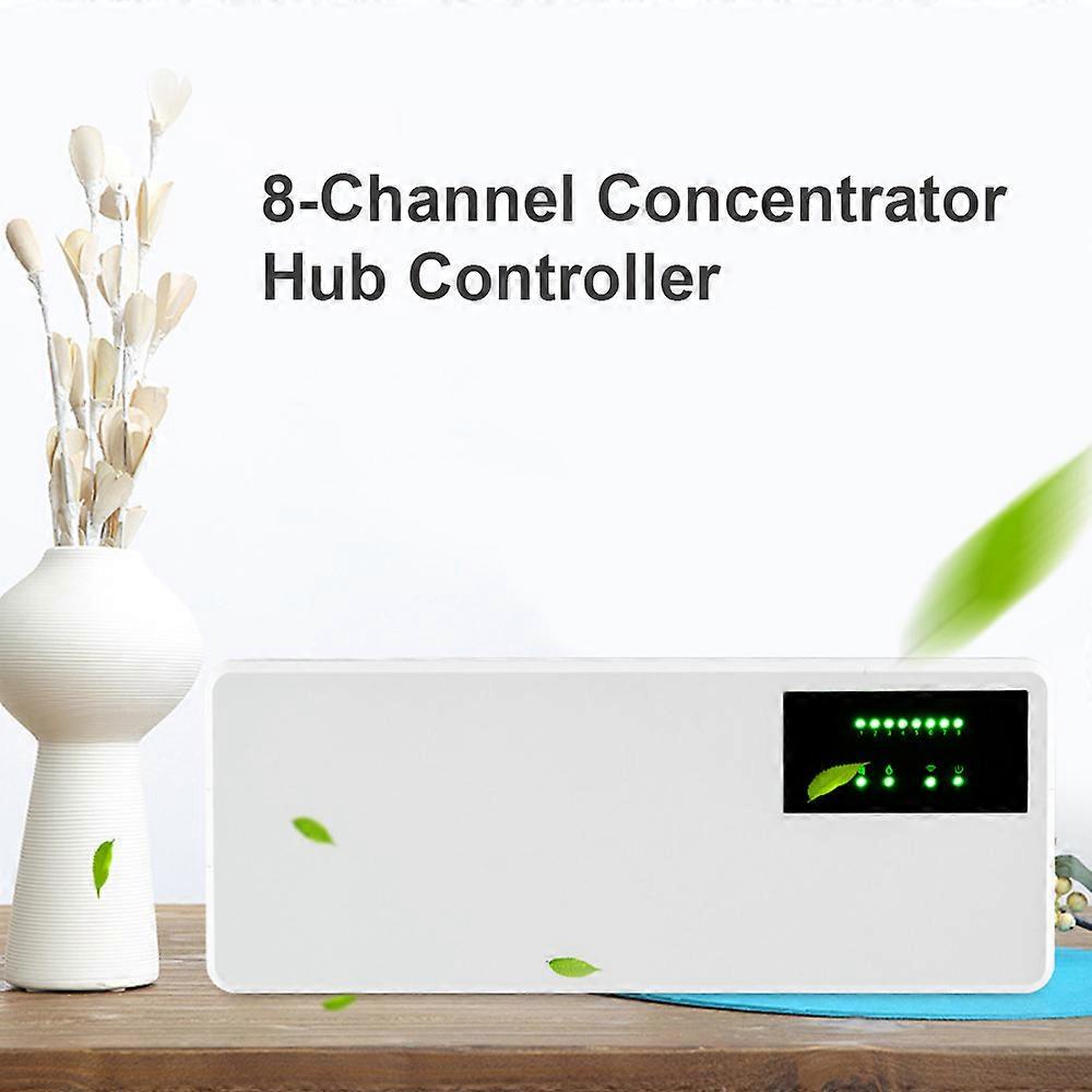 8-Channel White Concentrator Hub Controller 16A 28x11x4cm