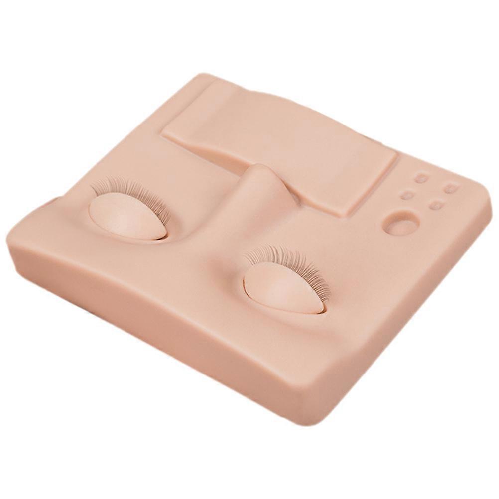 Mannequin Eyelids Lash Mannequin Eyelash Practice Mannequin for Lashes Chocolate Silicone for Eyelash Removal Practice 1Set