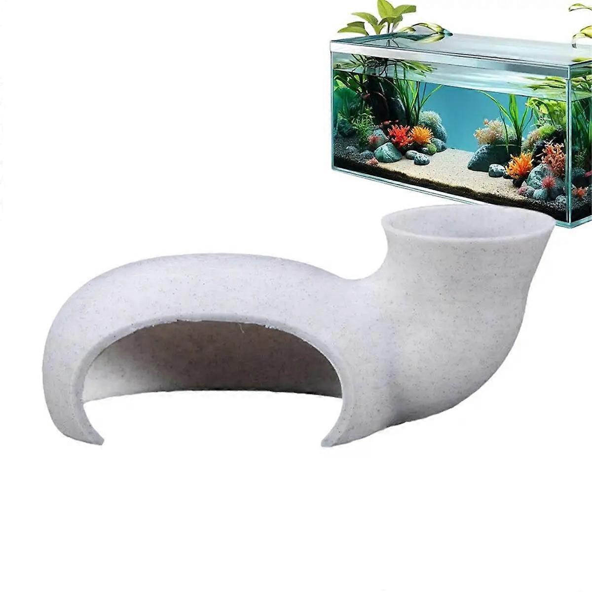 Fish Tunnel Aquarium Cave Corner Fish Tank Shrimp Aquarium Decor C