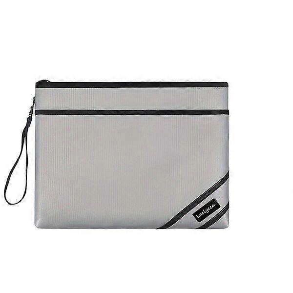 Fireproof document bag with zipper design, suitable for daily travel