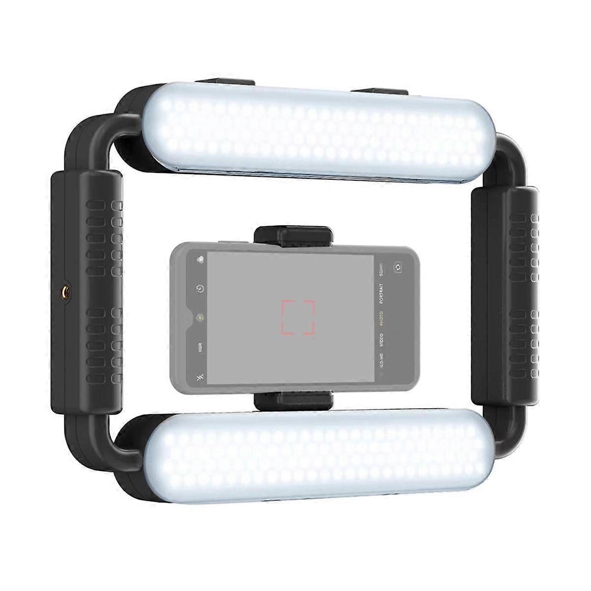 Smartphone Video Rig Light Photography LED Video Light Handheld Phone Selfie Light with Stabilizer B