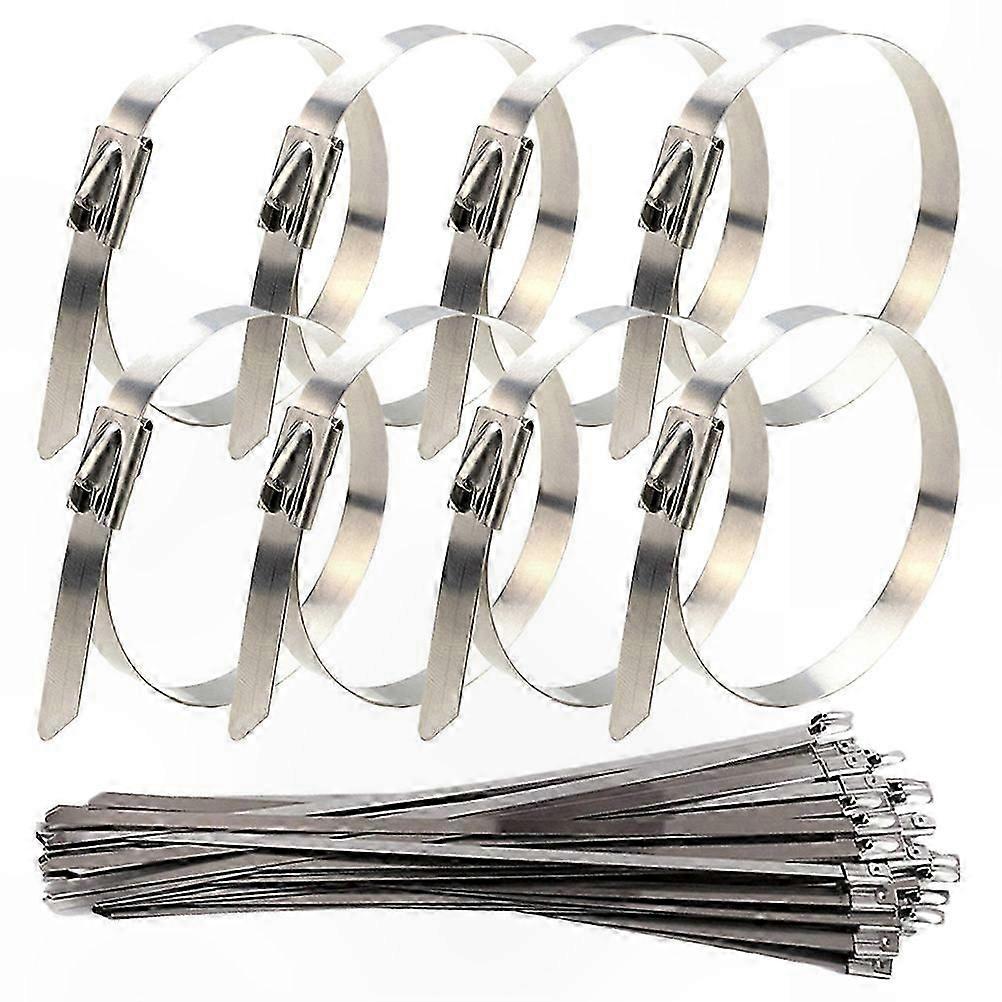 30-Pack Stainless Steel Self-Locking Ties for Cable Management and More