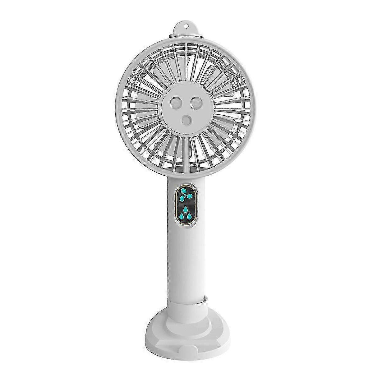 Rechargeable Handheld Fan with Stand 3 Adjustable Sprays