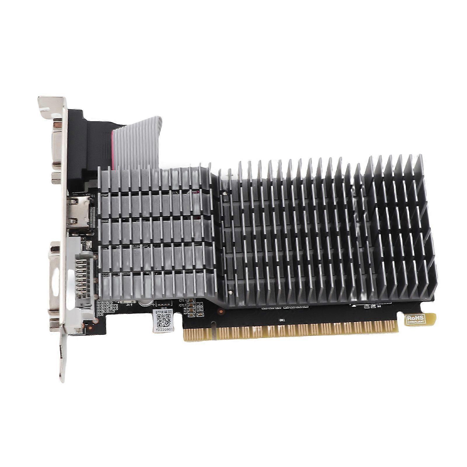 GT710 4G GDDR3 Graphics Card Support DVI VGA HD Multimedia Interface 64bit 3840x2160 Resolution Game Graphics Card for Desktop