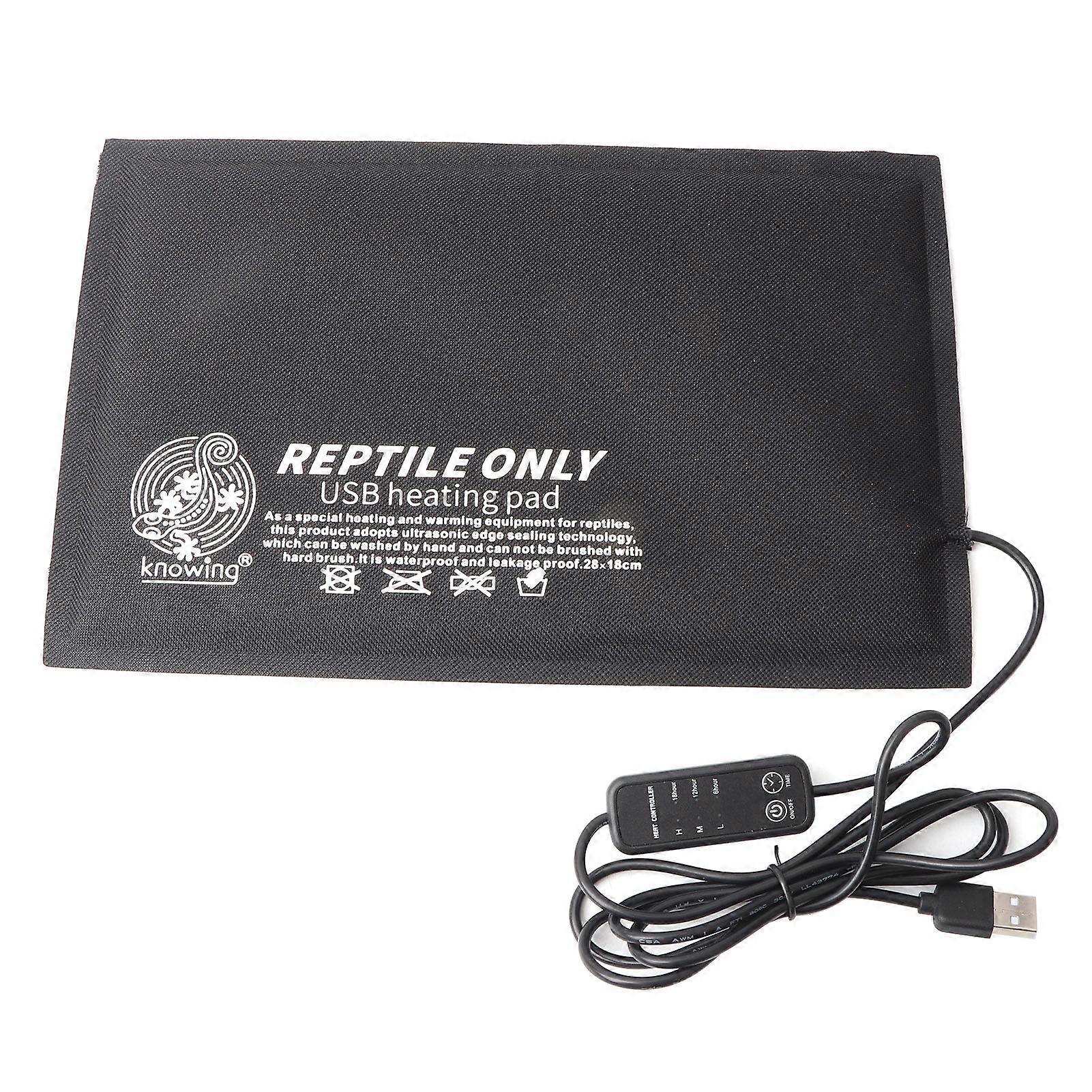 Reptiles Heating Pad Small Animals USB Temperature Control Heating Mat for Turtles LizardL