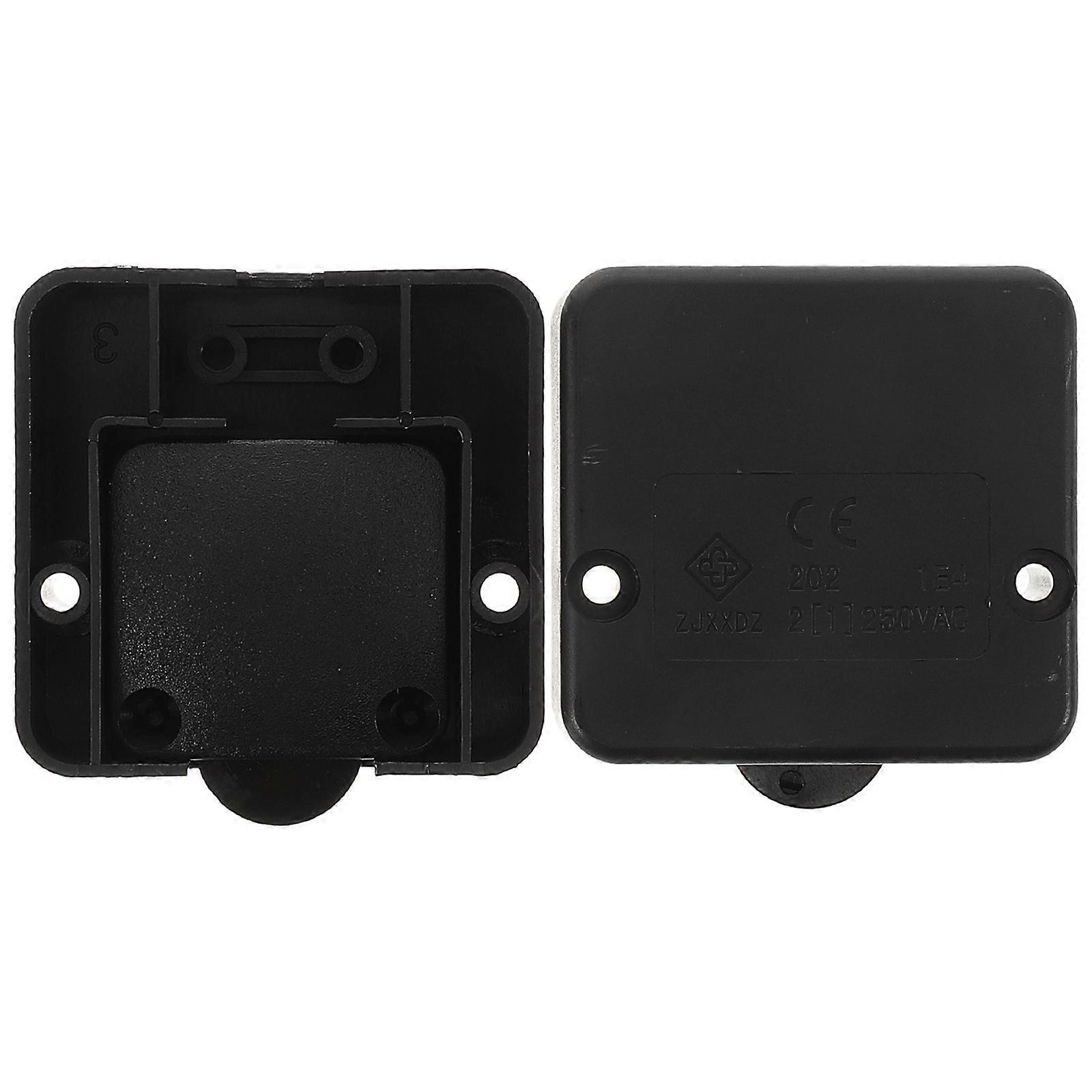 2pcs Black Cabinet Lamp Switch 250V 2A Wardrobe Touch Switch Automatic Door Touch Switch Drawers Open Close Door On Off Light Switch for in Various Li