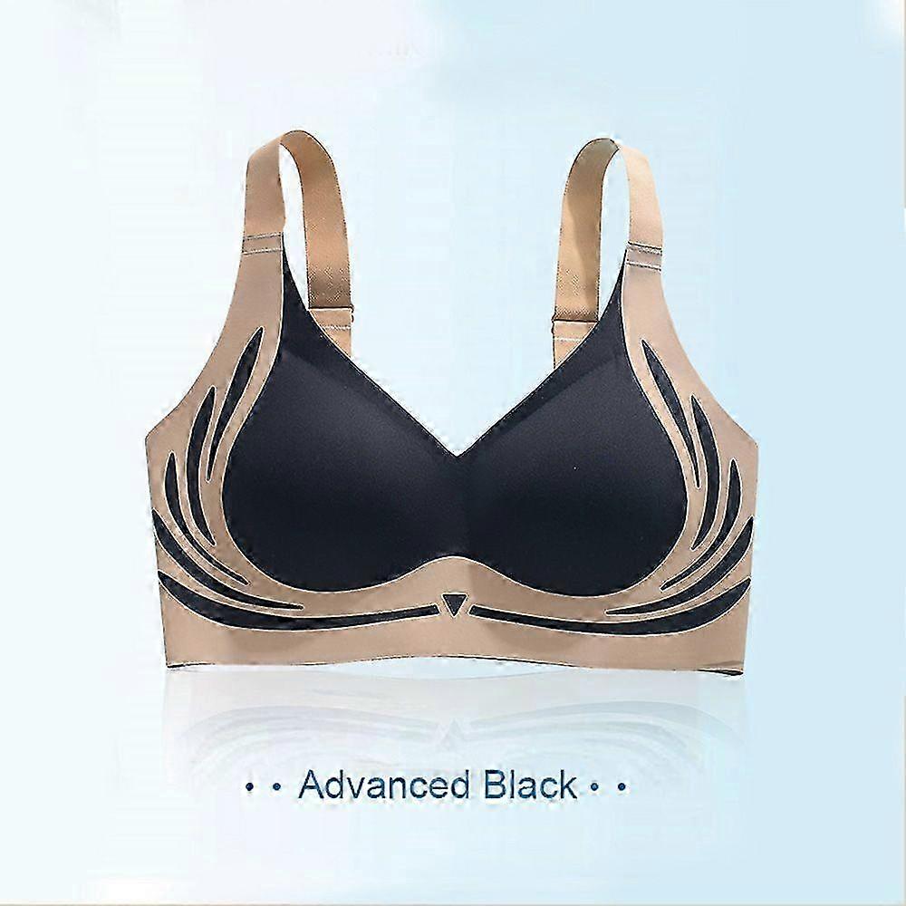 Wireless Women's Push-up Bra with Soft Support and Adjustable Underwear Features Anti-sagging and Seamless Design