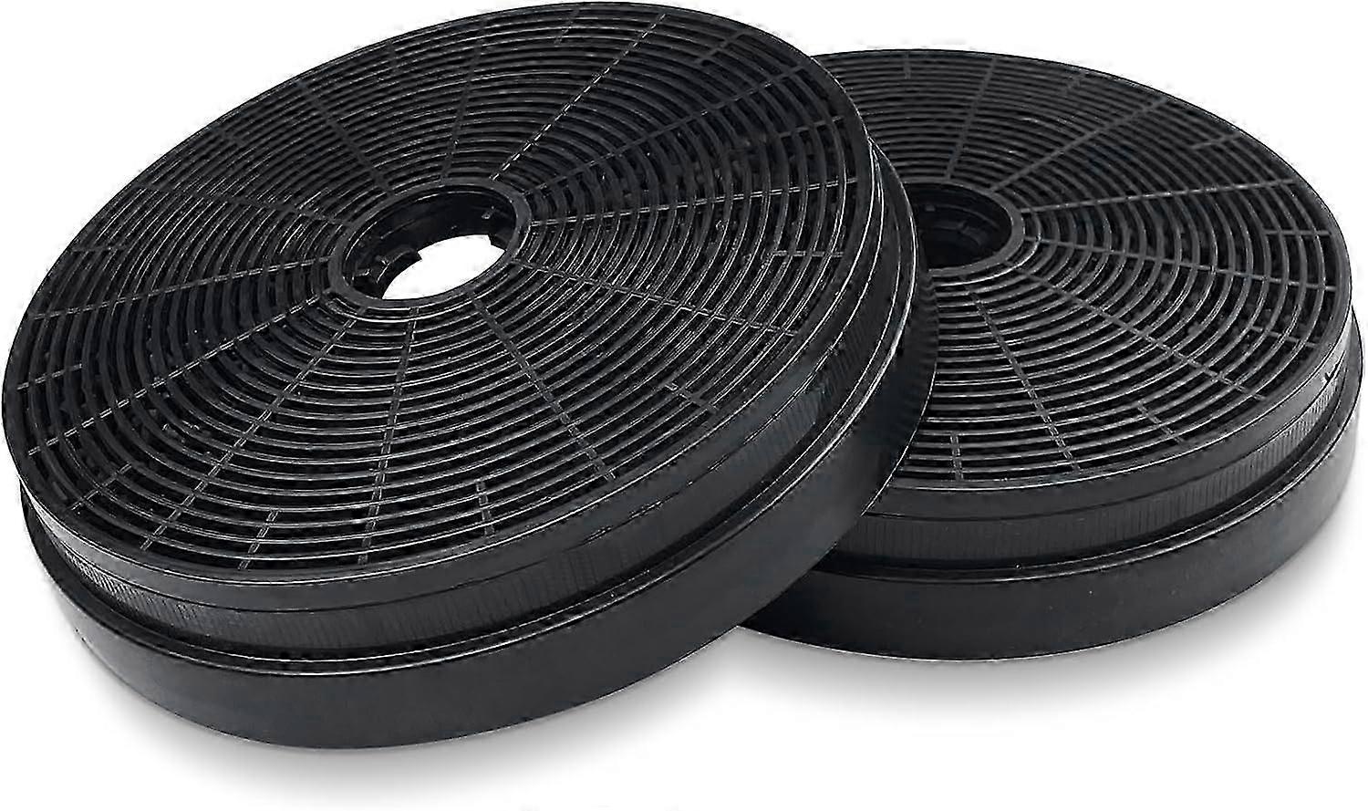 2x Activated Carbon Filter for Kitchen Extractor, 175mm Replacement