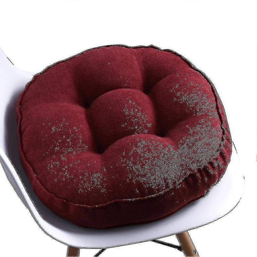 Round chair cushions with a variety of sizes available, linen texture, fluffy and comfortable