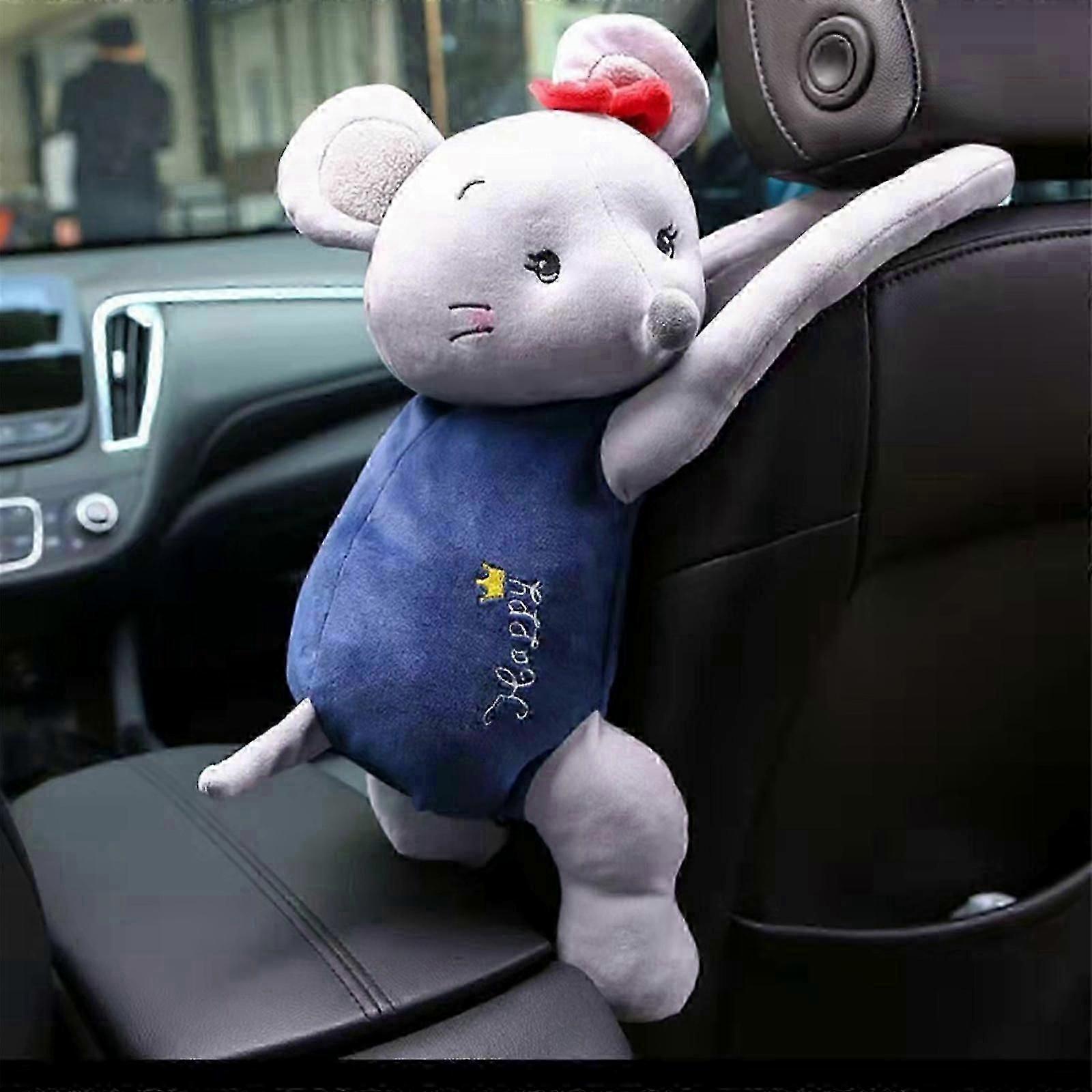 2023 新しい面白い漫画カーティッシュボックスカバー - 車用ペーパーナプキン用装飾ぬいぐるみホルダー