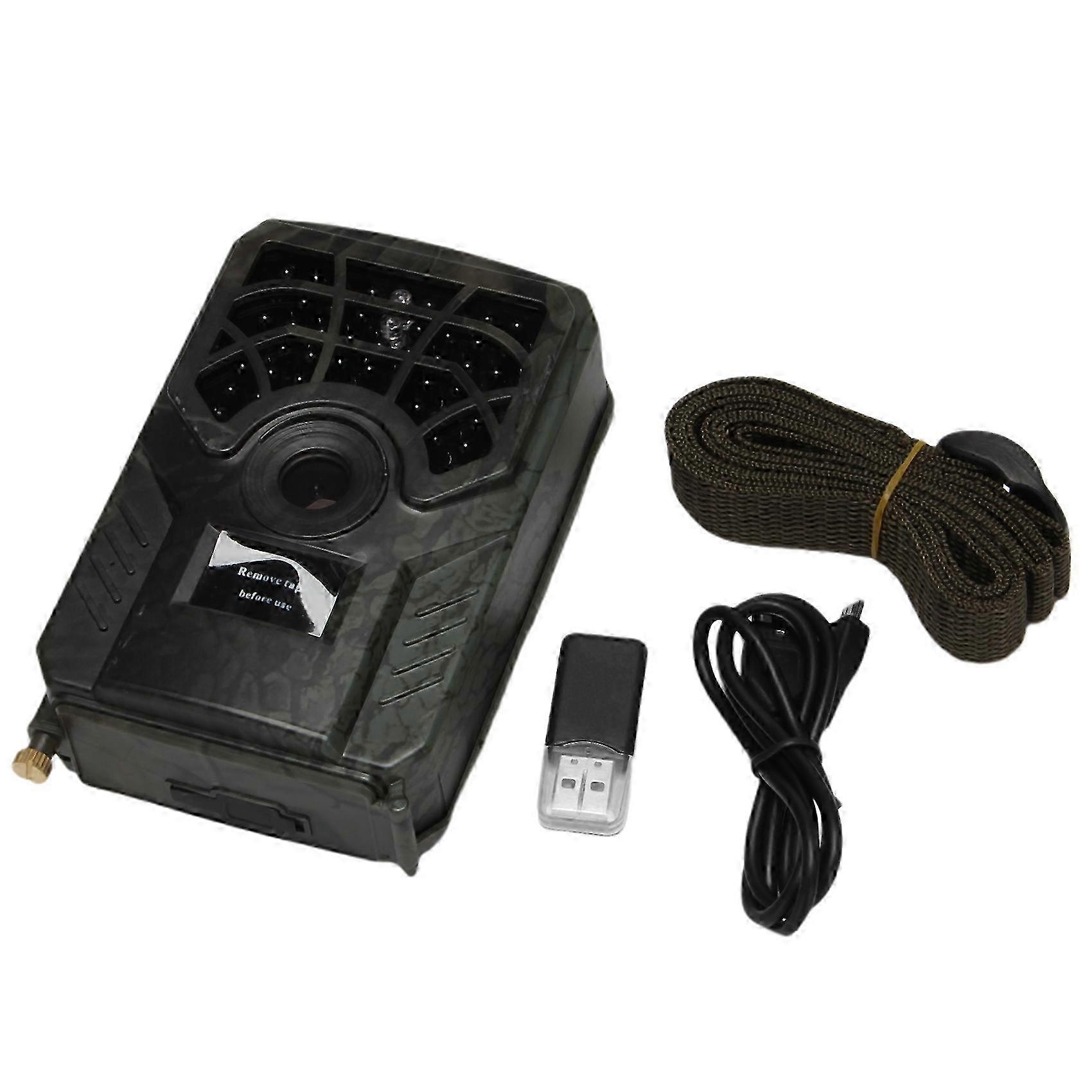 PR300C Hunting Camera with 12MP, 120 Degrees Sensor, Wide Angle Infrared Night Vision for Wildlife Trail