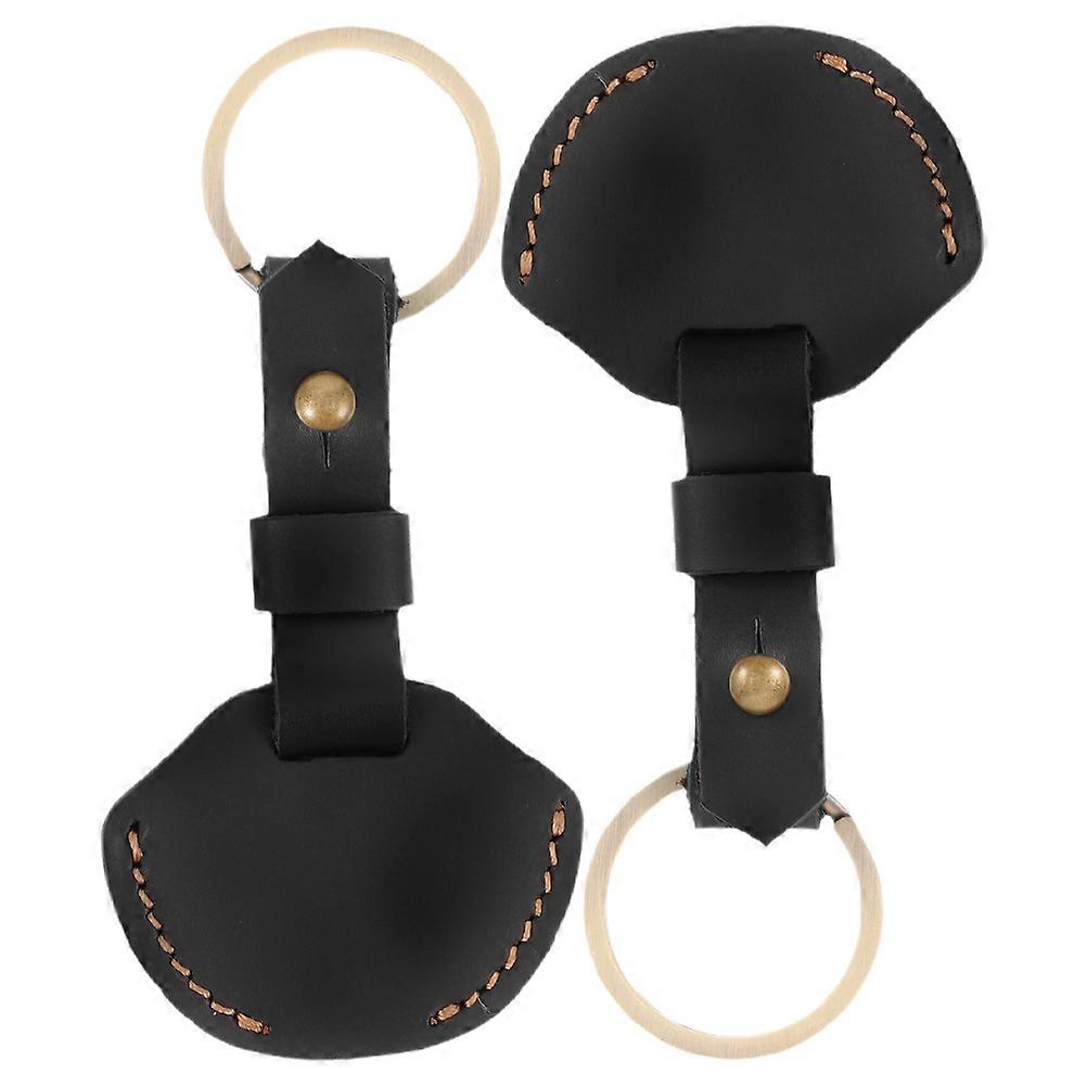 Keychain Ring Case Rectangular Shape Key Cover For Everyday Use Travel Office Home Keys 2Pcs