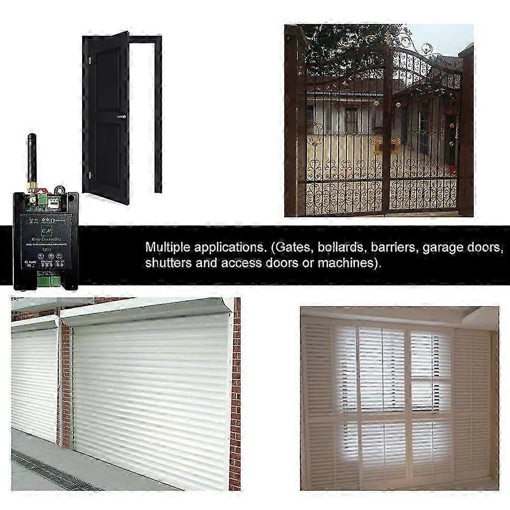 GSM Gate On/Off Relay Switch Remote Control Access Wireless Door Opener By Free Call SMS Command
