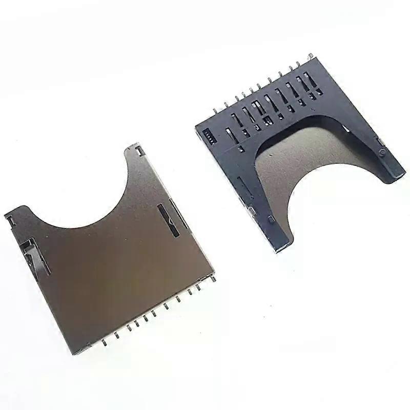 5Pcs SD Card Connector 2 in 1 MMC SD Card Slot Self Push/Pop-up 11P Welding Foot Memory card holder PUSH holder