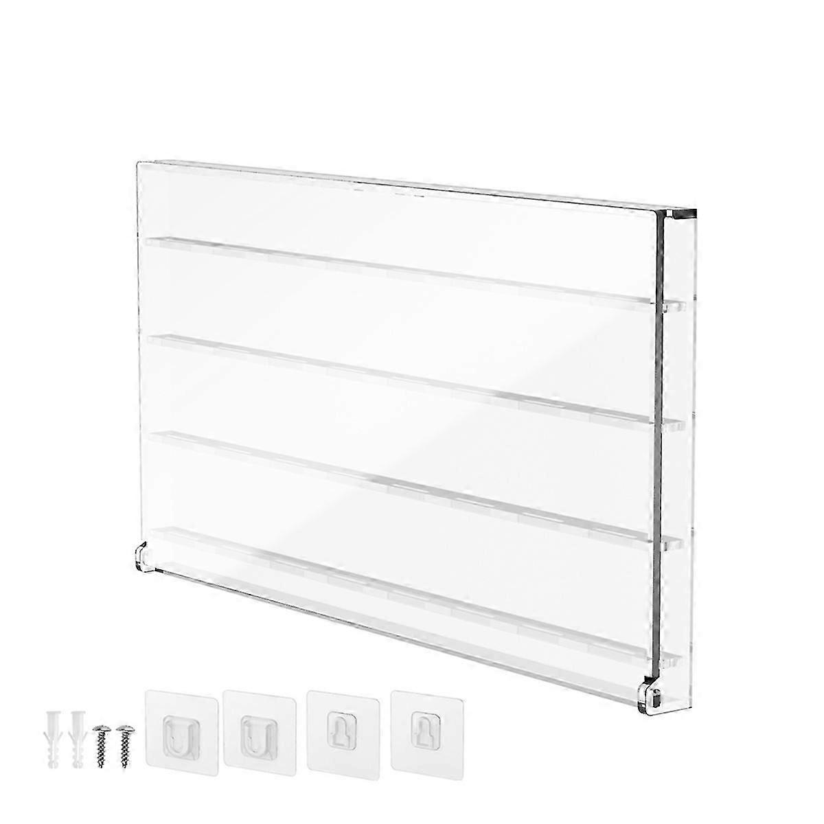 Acrylic Guitar Pick Display Case with Wall Mount - Holds Up to 32 Picks for Secure Storage and Showcase