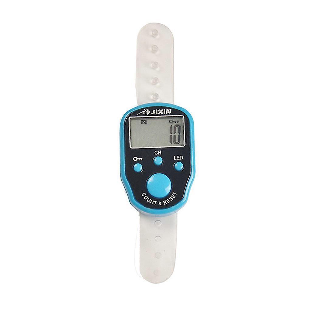 Mini Stitch Marker Row Fingertip Counter with LED Light LCD Electronic Digital Display Tally Timing for Golf Knitting