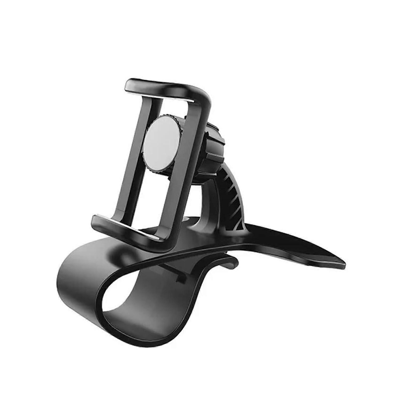 Car Phone Holder Dashboard Clip GPS Holder Universal Adjustable ABS Plastic Black Dashboard Mount