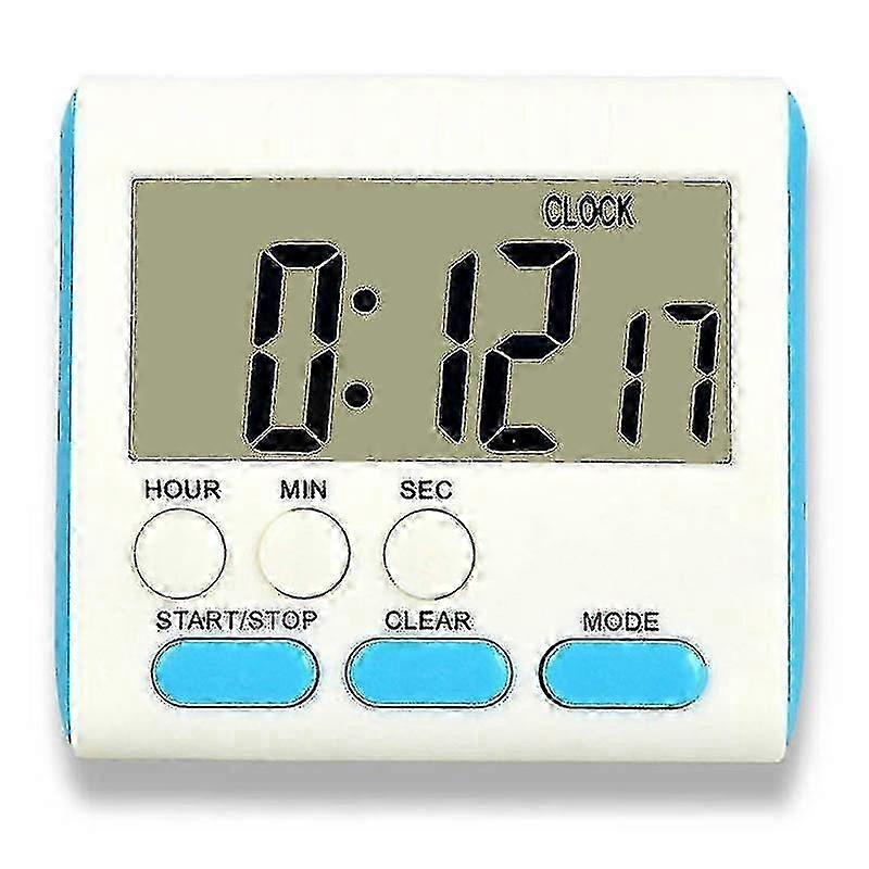 Digital Kitchen Timer with 24-Hour LCD Display - Countdown Clock, Multi-Functional Cooking Timer