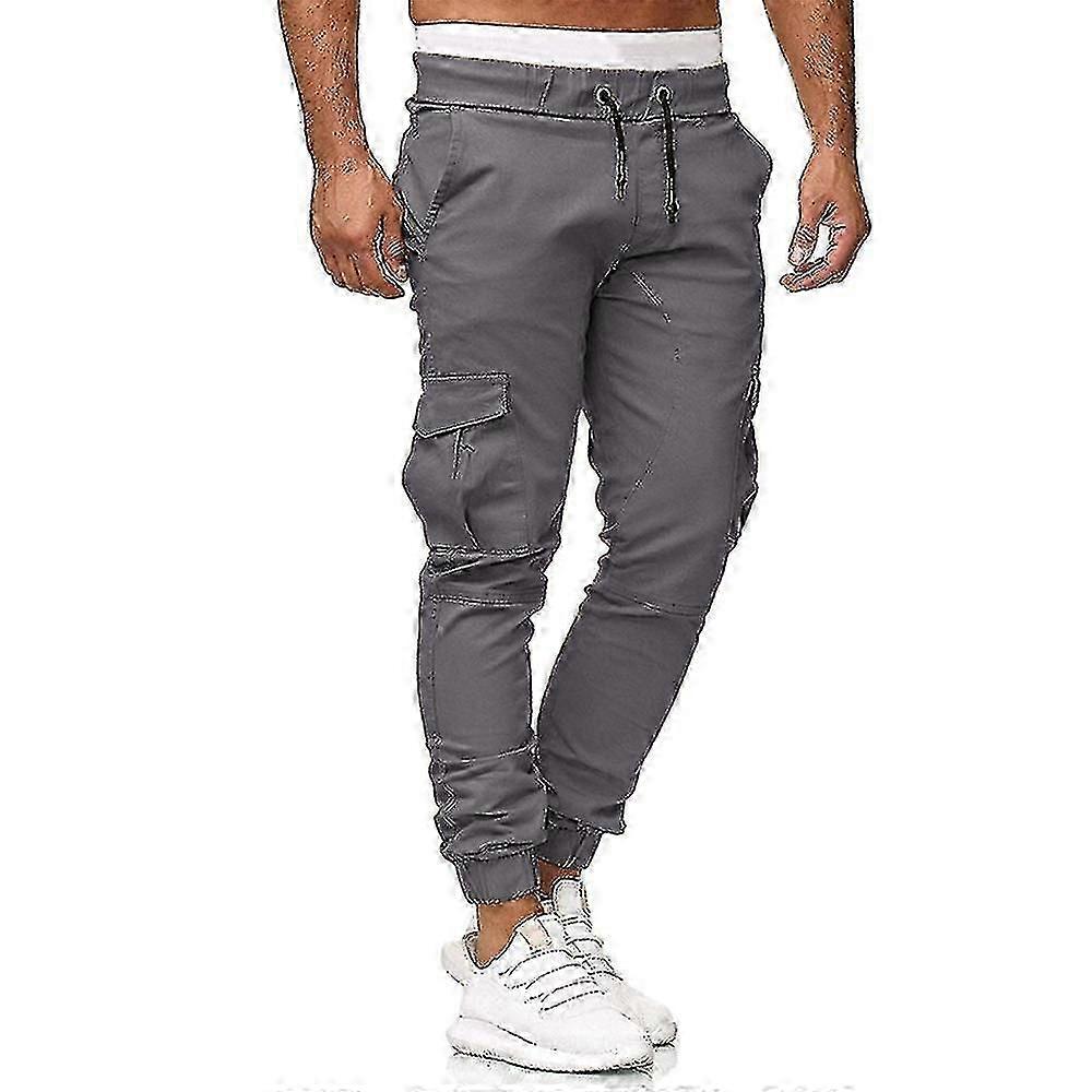 Men Pant Sport Combat Plain Casual Work Cargo Trousers