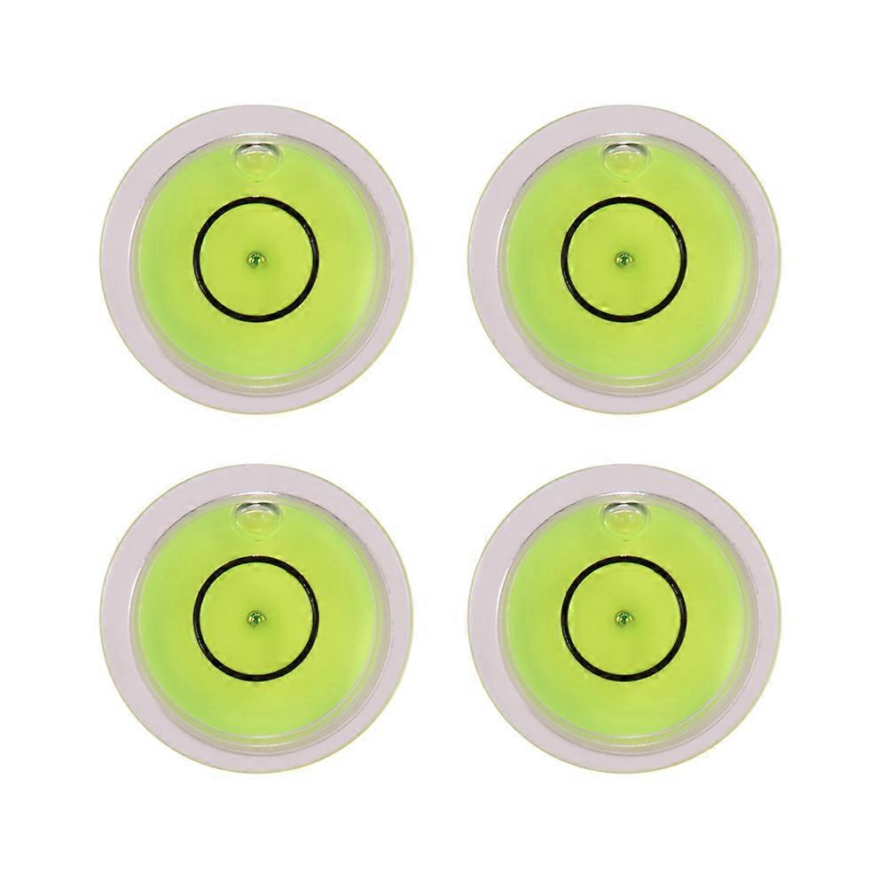 4pcs Mini Precision Bubble Levels 1.4x0.7cm Green Background