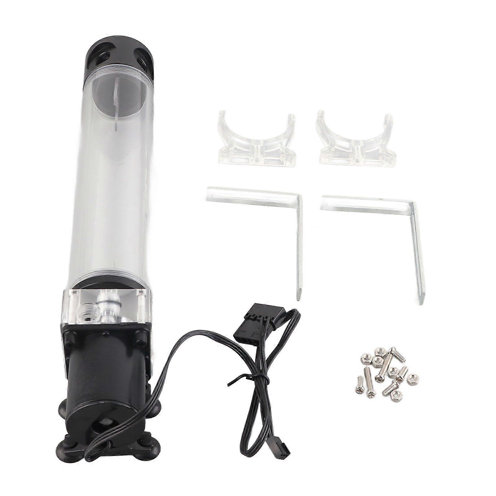 CPU Cooling Cylinder Pump System Leakproof Insulating Water Cooling Tank for Computer PC