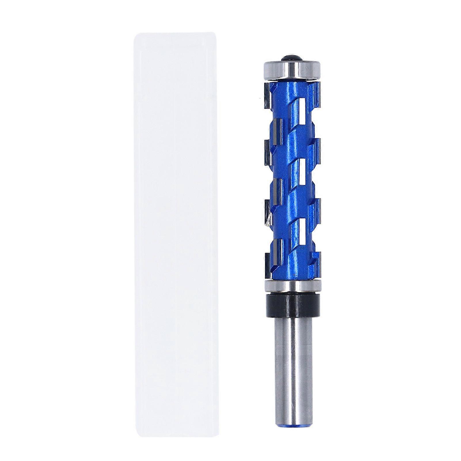 1/2in Shank Flush Trim Spiral Router Bit Tungsten Steel Alloy Double Bearing Router Bit 3/4in Cut Diameter 2 9/16in Cut Length