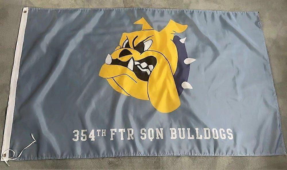 USAF 354th Fighter Squadron BulldogsEinseitiges Flaggenbanner