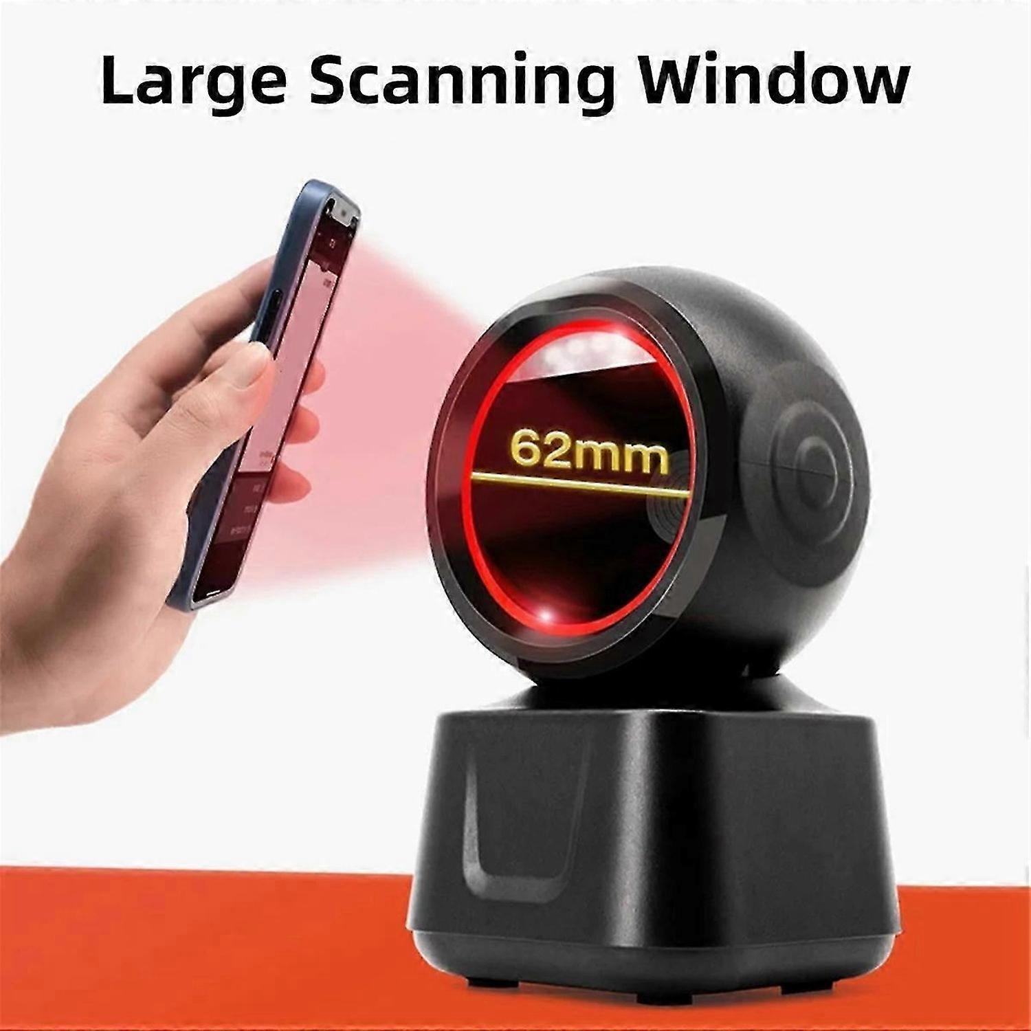 1D 2D QR Wired Barcode Scanner Automatic Sense Reader