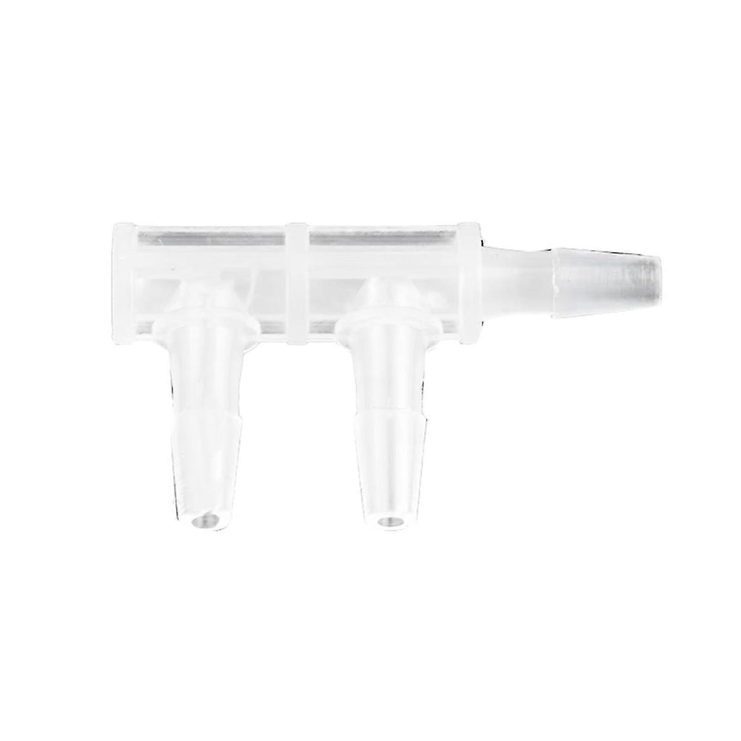 30 Pcs F-Type Three Way Connector PP Side 2.4mm Water Pipe Joint Aquarium Fish Tank Hose Pagoda Wate
