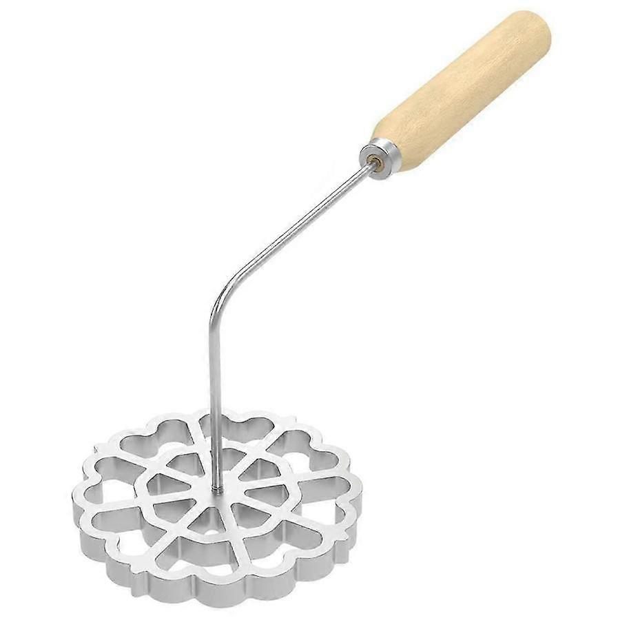 Aluminum Bunuelos Mold with Wooden Handle, Detachable Rosette Maker, Cookie Mold Set