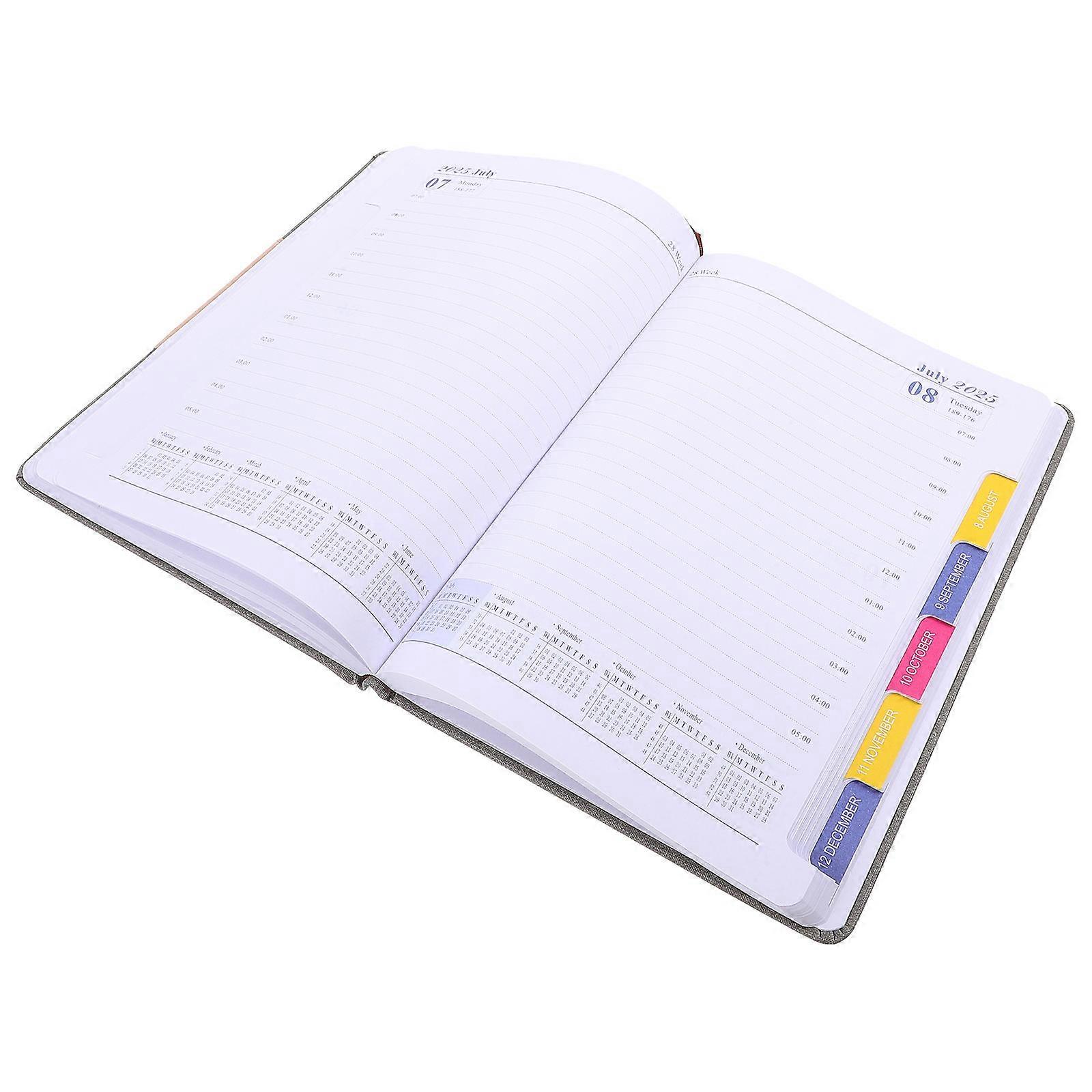 Daily Planner Appointment Book for Writing Use 2025 Calendar Business Schedule