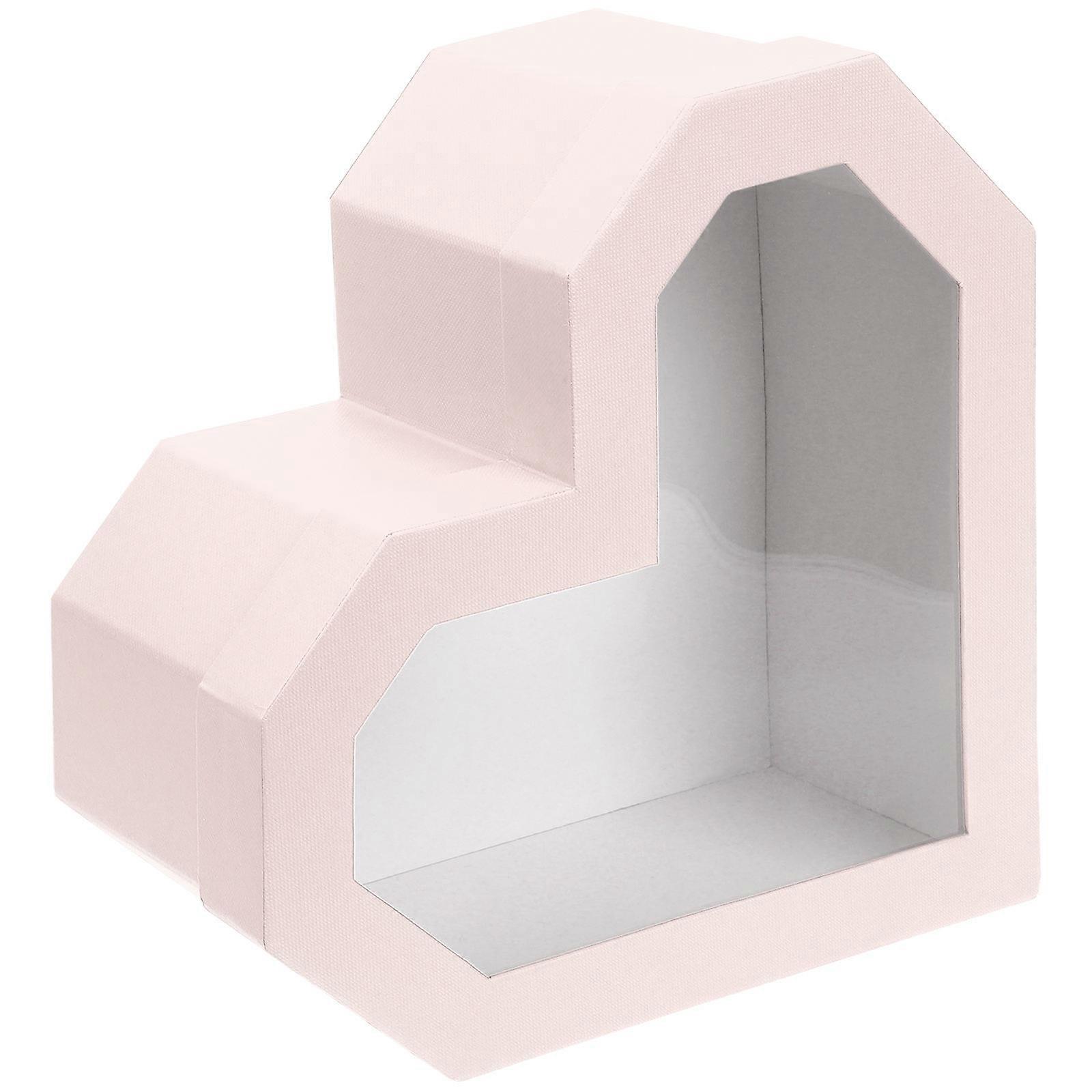 Heart Shape Gift Boxes for Storage with Clear Window Durable Material