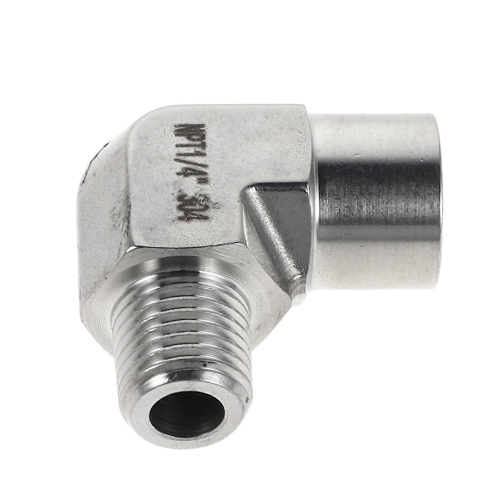 Stainless Steel Elbow Pipe Fitting for Industrial Use 3Pcs Threaded Connectors