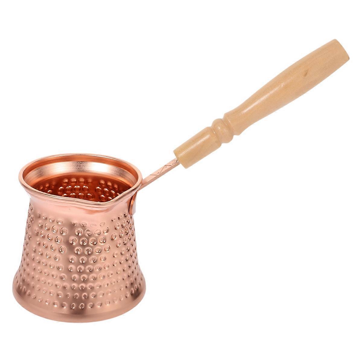 Coffee Potwith Wooden Handle Coffee Heating Pot