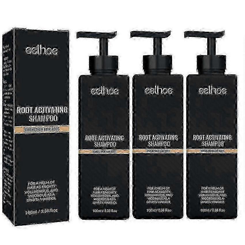 SPARTAN Root Activator Shampooing 3Pcs Traitement de la perte de cheveux
