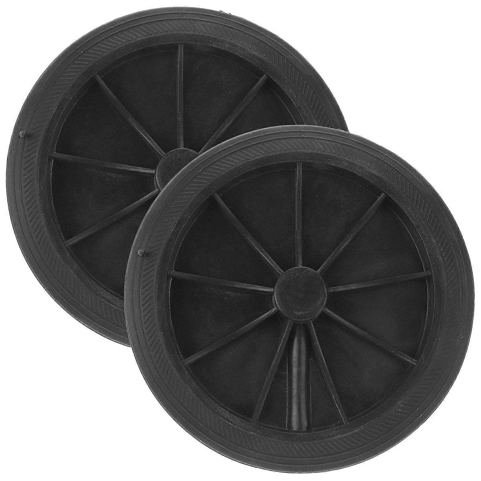 2 Pcs Garbage Can Wheels Trash Can Wheels Garbage Can Replacement Wheels