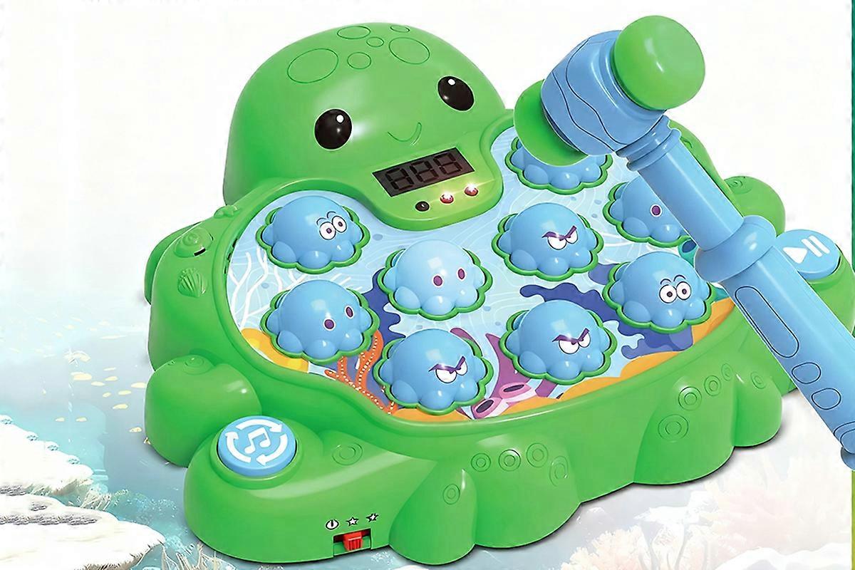 Whack a Octopus Game with Lights and Sounds for Girl Boy -Green