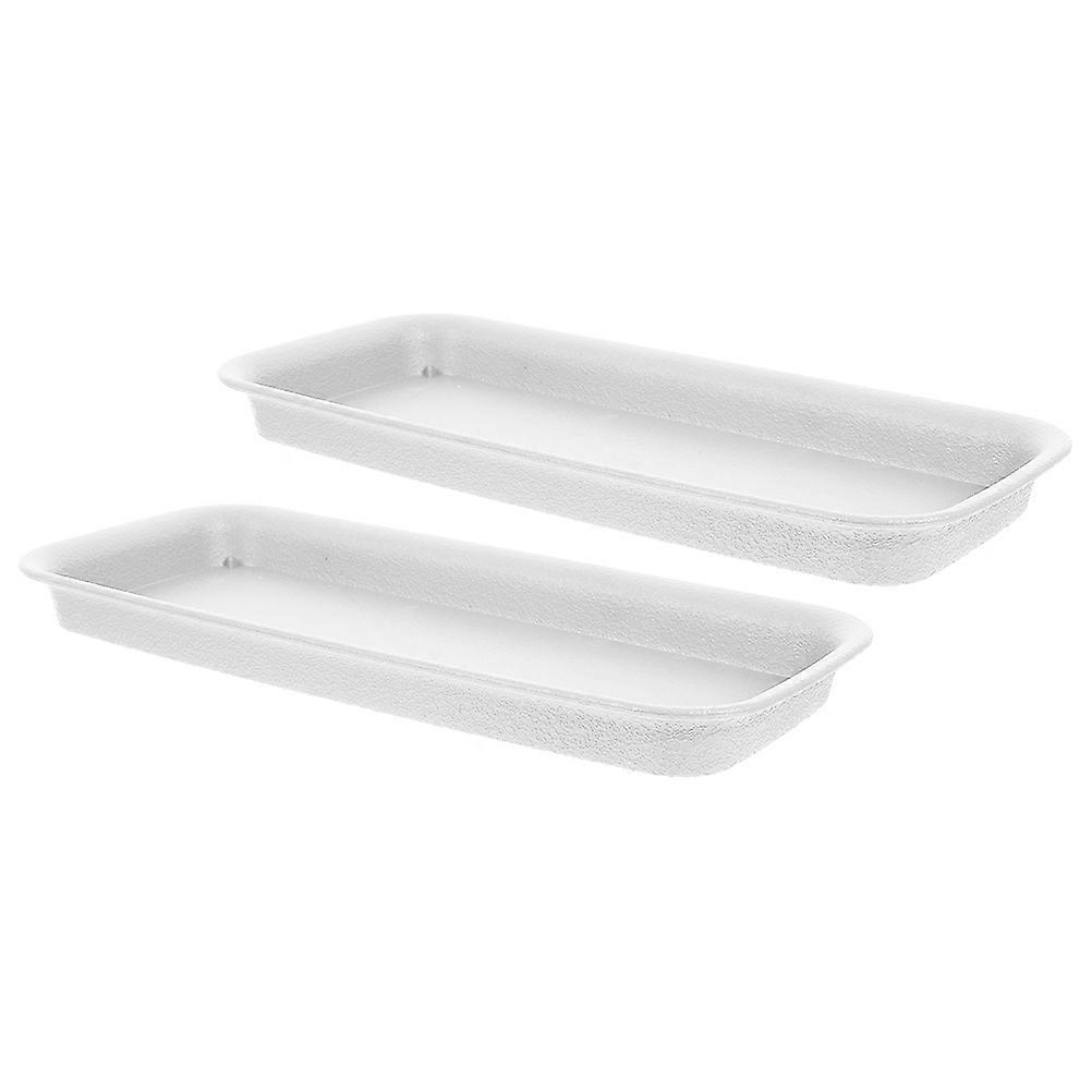 Indoor Plant Tray Rectangular Water Tray for Plants 4Pcs Reusable Set