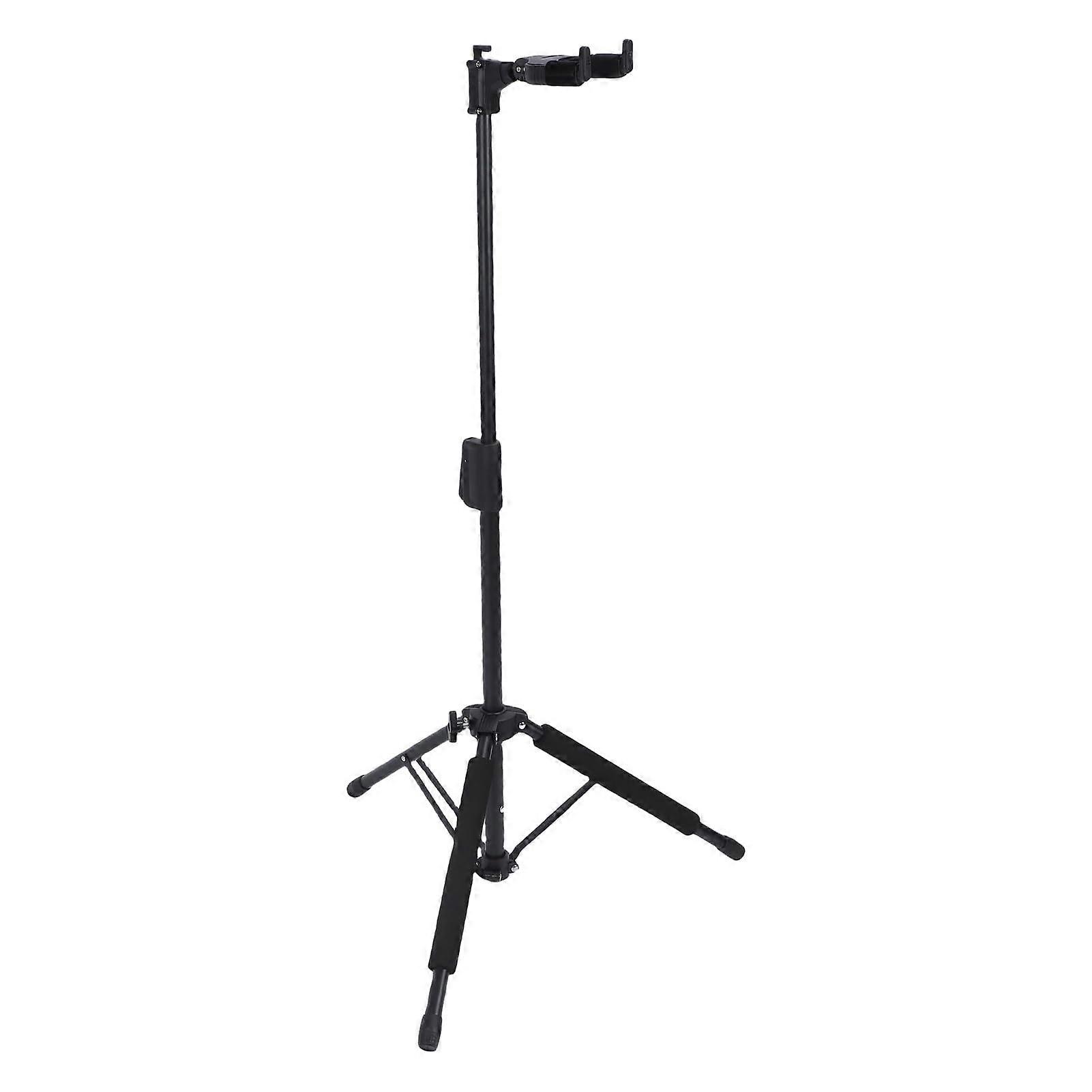 Guitar Stand Adjustable Height Tripod Soft Padding And Dense Sponge, Automatic Lock, Compatible With Bass Violin Ukulele