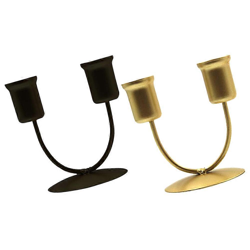 4 Pcs Taper Candle Holders U Shape Designs Suitable For Home Decor and Event Planners Wedding Party Fireplaces Minimalist Style