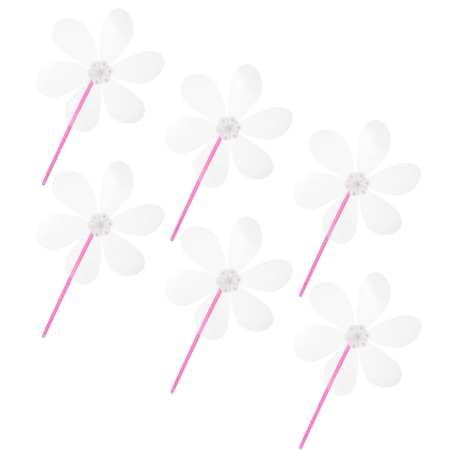 Clear Unfinished Plastic Pinwheel Making Kit For Outdoor Decoration With Wind Activated Rotation Function 30Pcs