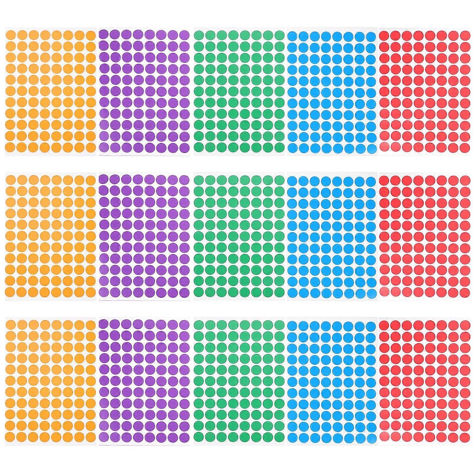 Gift Dot Stickers Small Circle Labels for Kitchen Use 30 Sheets