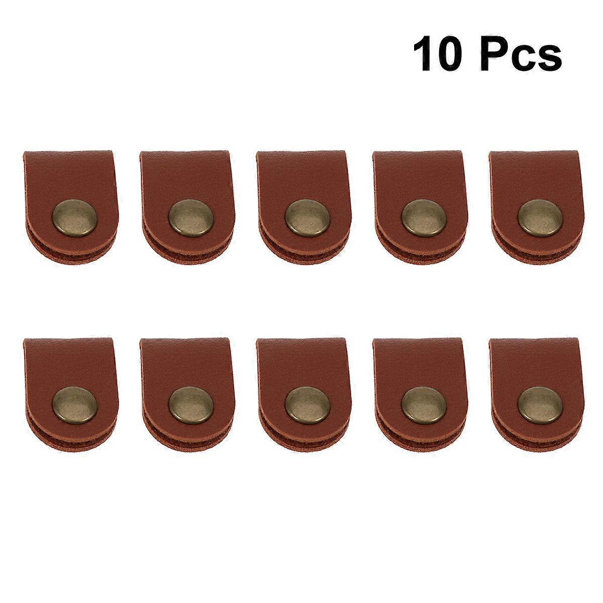 10Pack Cartoon Cellphone Cord Management Headphone Winder For Daily Use And Office In Brown