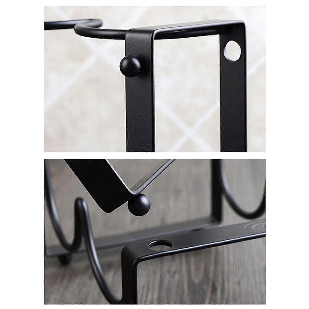 Display Creative Vintage Wire Rack Stand Rack For Table Storage Dark Brown 3 Bottles 1Pack