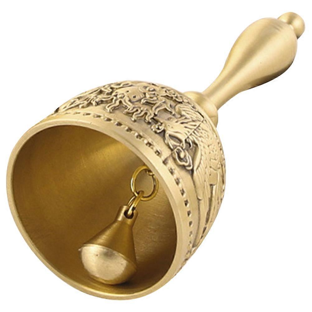 Golden Brass Hand Bell for Party Use 4Pcs Classic Table Bell Set
